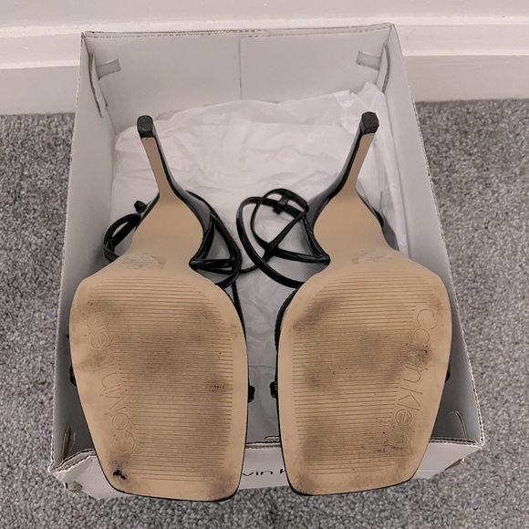 Calvin Klein Women's Tegin Strappy Dress High Heel Sandals, US size 8, used - Picture 4 of 4